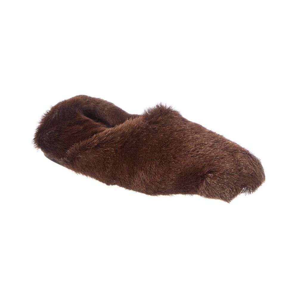Proenza Schouler Ruched Tee Shearling Slipper, Brown